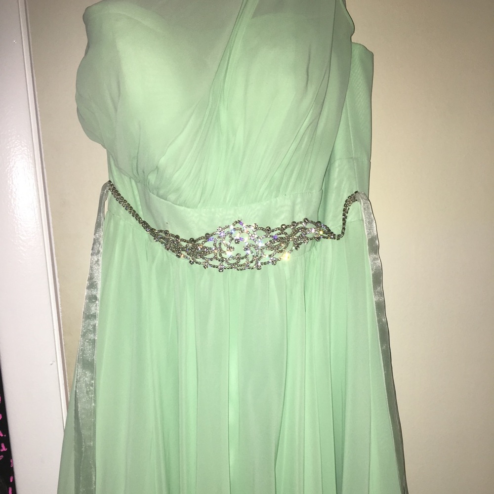 Mint green dress